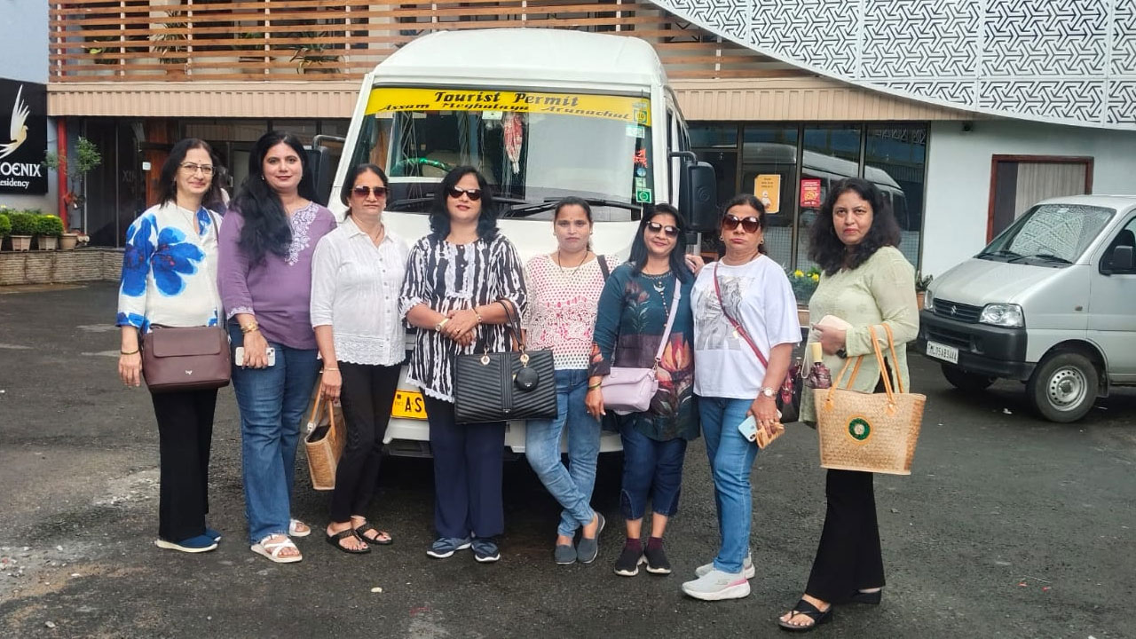Ladies Group from Mumbai on 4N/5D Meghalaya with Silver Lines Travels, Book AC Tempo Traveller in Guwahati for Meghalaya Tour, Best Guwahati Tempo Traveller Agent, Guwahati Tour Operator Travel Agent for Meghalaya